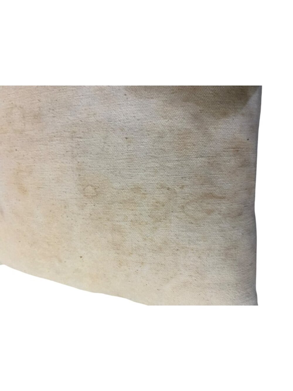 Vintage Feather Bed Pillow Beige Rustic Decor Stained Used Farmhouse  Handmade - Picture 15 of 16